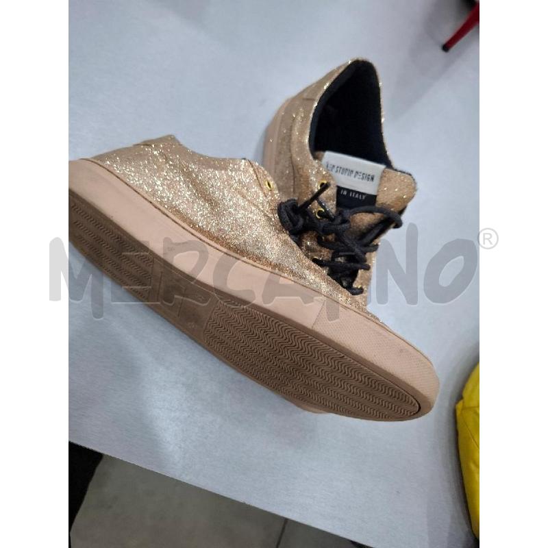 SNEAKERS DONNA LEO STUDIO DESIGN COLOR ORO BRILLANTINATE | Mercatino dell'Usato Salerno fratte 5