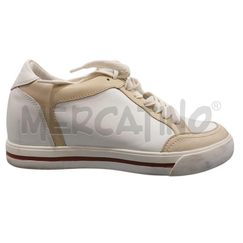 SNEAKERS DONNA MARIO BERTULLI RIALZANTI BIANCHE | Mercatino dell'Usato Salerno fratte 1