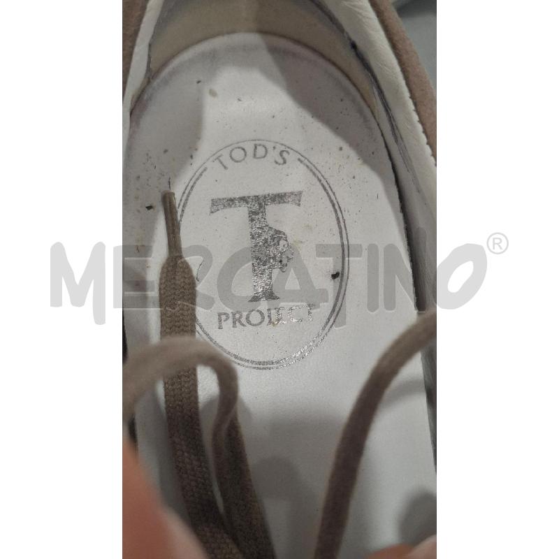 SNEAKERS DONNA TOD' S PROJECT BIANCHE DETT. MARRONCINI | Mercatino dell'Usato Salerno fratte 4