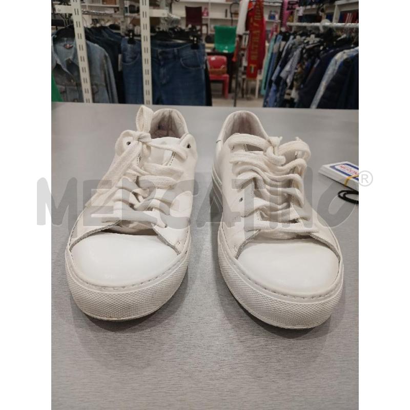 SNEAKERS UOMO PAOLO PECORA BIANCHE N.39 | Mercatino dell'Usato Salerno fratte 2