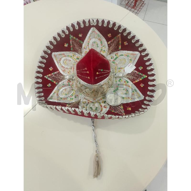 SOMBRERO MESSICANO LUNA HECHO EN MEXICO BORDEAUX CON CARTELLINO | Mercatino dell'Usato Salerno fratte 1