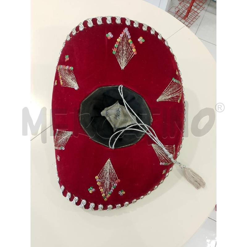 SOMBRERO MESSICANO LUNA HECHO EN MEXICO BORDEAUX CON CARTELLINO | Mercatino dell'Usato Salerno fratte 2