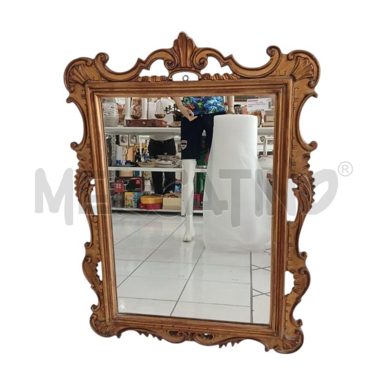 SPECCHIO LEGNO GOLD 100X80 | Mercatino dell'Usato Salerno fratte 1