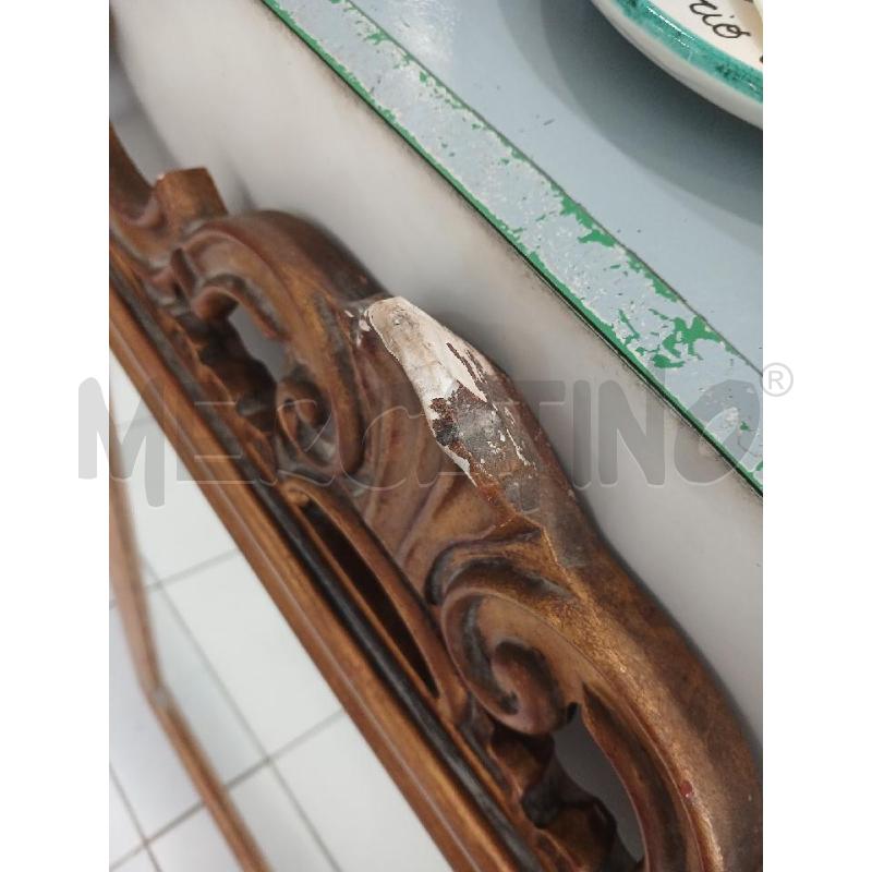 SPECCHIO LEGNO GOLD 100X80 | Mercatino dell'Usato Salerno fratte 2
