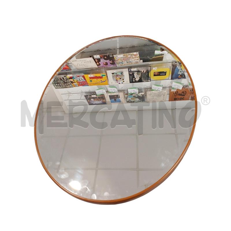 SPECCHIO OVALE CORNICE LEGNO 70CM  | Mercatino dell'Usato Salerno fratte 1