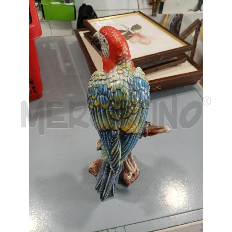 STATUETTA PAPPAGALLO CAPODIMONTE MOLLICA  | Mercatino dell'Usato Salerno fratte 3