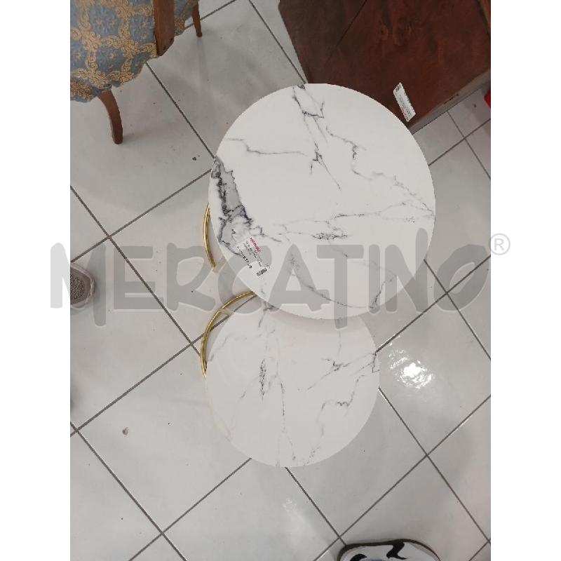 TAVOLINO DOPPIO TONDO 40CM GOLD  | Mercatino dell'Usato Salerno fratte 2