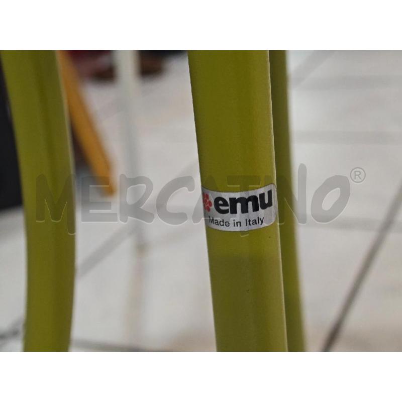 TAVOLINO EMU VERDE + SEDIE BIANCHE  | Mercatino dell'Usato Salerno fratte 2