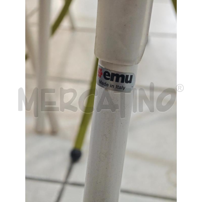 TAVOLINO EMU VERDE + SEDIE BIANCHE  | Mercatino dell'Usato Salerno fratte 4