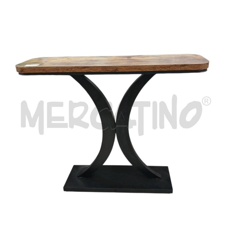 TAVOLINO INGRESSINO LEGNO E METALLO | Mercatino dell'Usato Salerno fratte 1