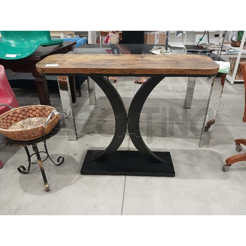 TAVOLINO INGRESSINO LEGNO E METALLO | Mercatino dell'Usato Salerno fratte 3