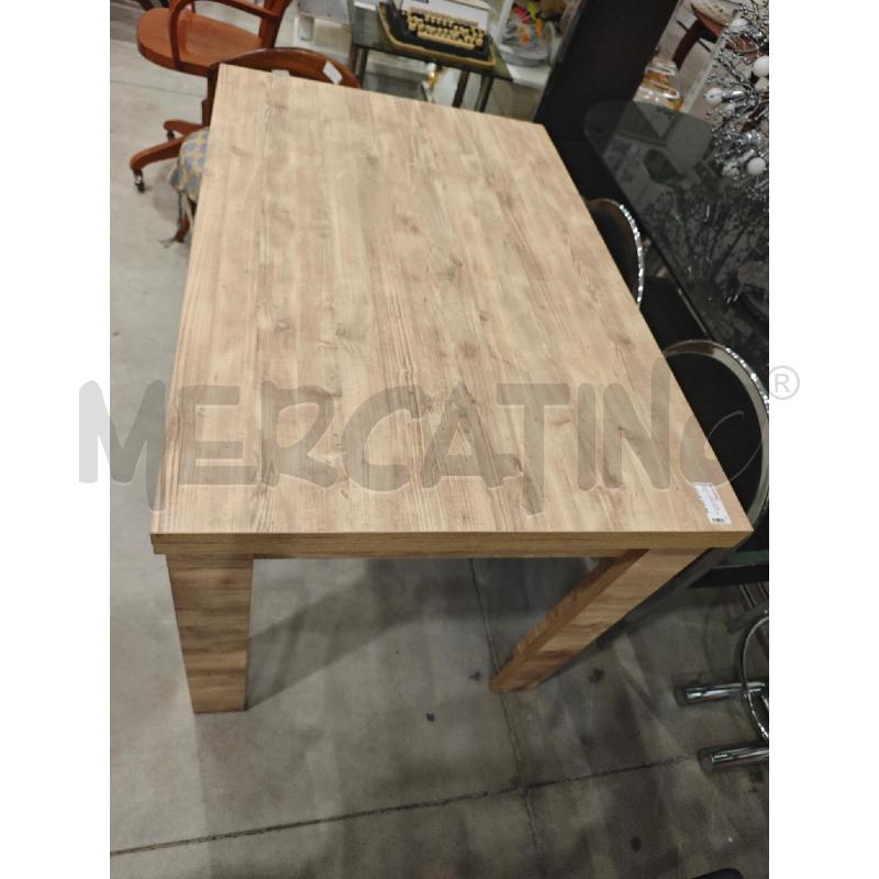 TAVOLO LEGNO RETT. NATURAL | Mercatino dell'Usato Salerno fratte 2