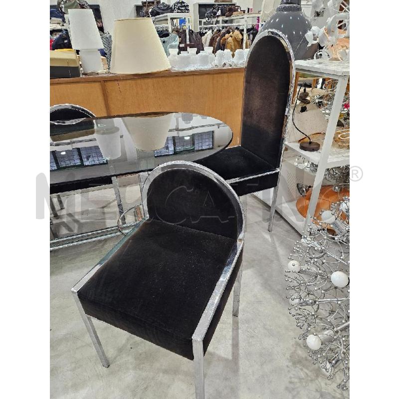 TAVOLO OVALE VETRO 2.5M + SED | Mercatino dell'Usato Salerno fratte 5