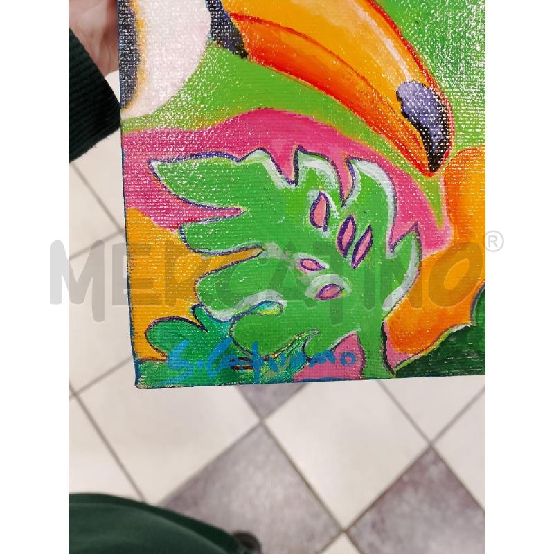 TELA DONNA ROSA/VERDE 40X40 | Mercatino dell'Usato Salerno fratte 2