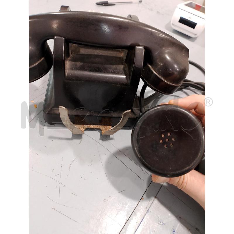 TELEFONO ANTICO FRANCESE BACHELITE NERO  | Mercatino dell'Usato Salerno fratte 4