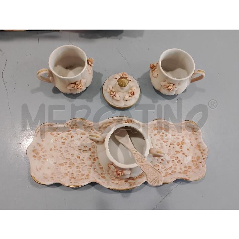 TETE A TETE CAPODIMONTE PORCELLANA ROSA | Mercatino dell'Usato Salerno fratte 4