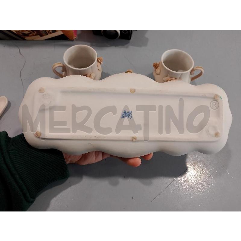 TETE A TETE CAPODIMONTE PORCELLANA ROSA | Mercatino dell'Usato Salerno fratte 5