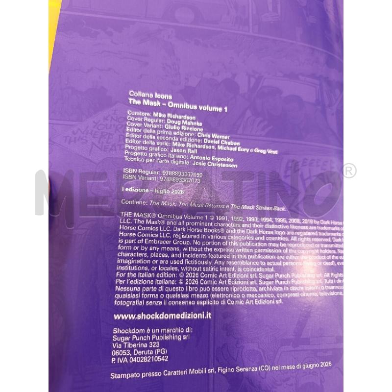 THE MASK OMNIBUS VOLUME 1  | Mercatino dell'Usato Salerno fratte 2