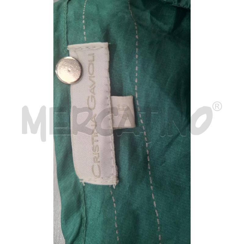TOP CRISTINA GAVIOLI VINTAGE VERDE IN SETA | Mercatino dell'Usato Salerno fratte 3