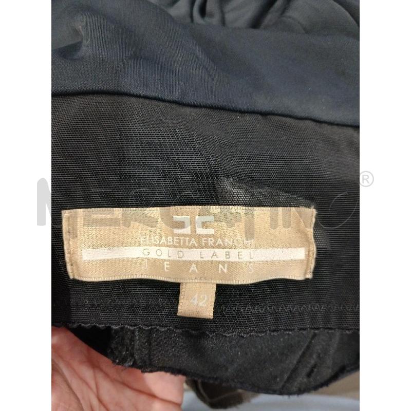 TOP ELISABETTA FRANCHI GOLD LABEL JEANS NERO | Mercatino dell'Usato Salerno fratte 3