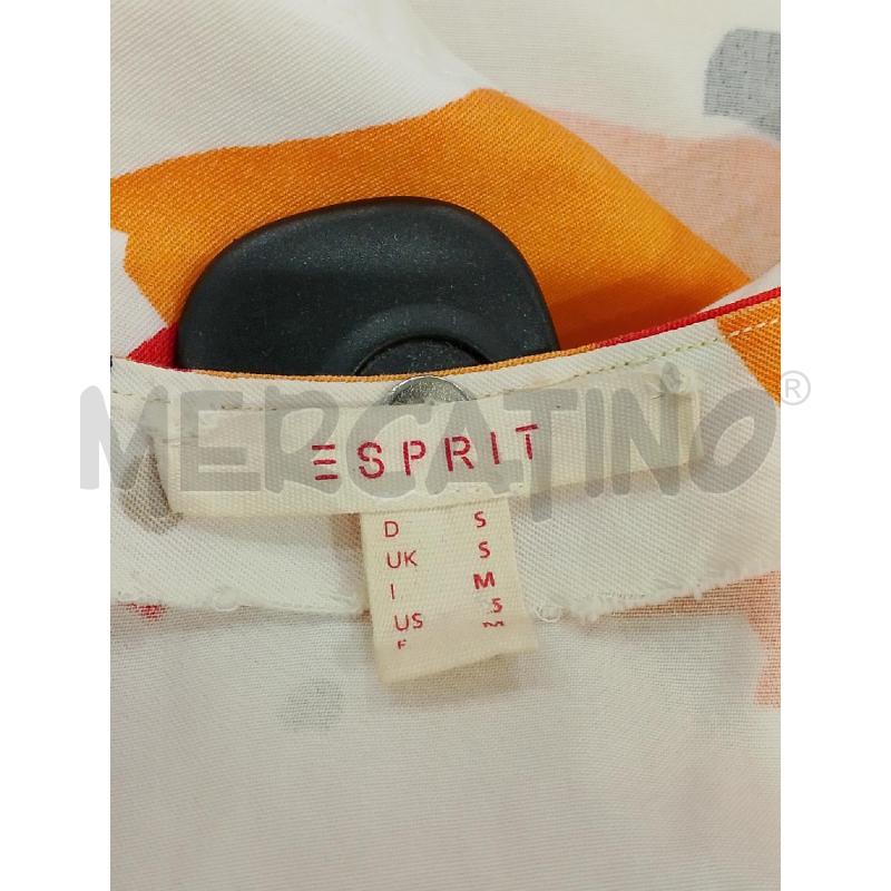 TOP ESPRIT CROP BIANCO FAN ARANCIO ROSSO NERO TG S | Mercatino dell'Usato Salerno fratte 3