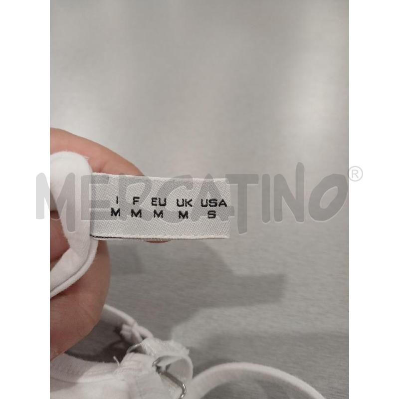 TOP MOSCHINO UNDERWEARBIANCO TG.M | Mercatino dell'Usato Salerno fratte 5