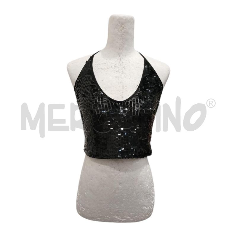 TOP PHARD PAILLETTES NERE | Mercatino dell'Usato Salerno fratte 1