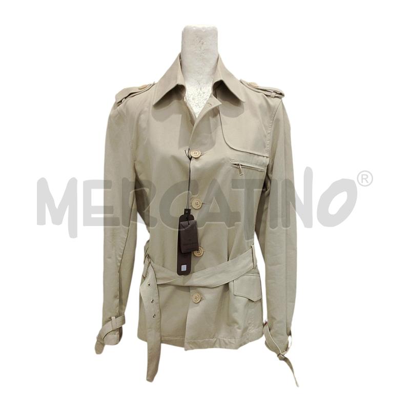 TRENCH UOMO PRIMO EMPORIO BEIGE MISTO COTONE NUOVO CARTELLINATO | Mercatino dell'Usato Salerno fratte 1