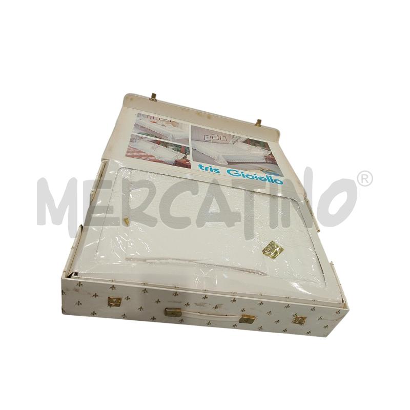 TRIS PIZZO DI BURANO COPRI LETTO + LENZUOLA + TOVAGLIA  | Mercatino dell'Usato Salerno fratte 1