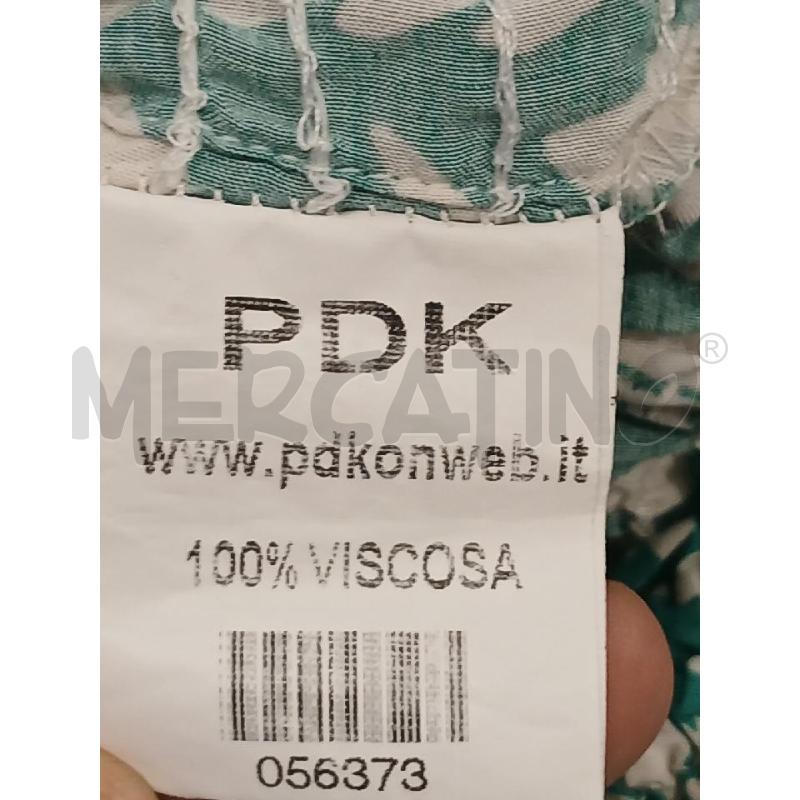 TUTA DONNA PDK VERDE ACQUA FANTASIA BIANCA TG. M | Mercatino dell'Usato Salerno fratte 4