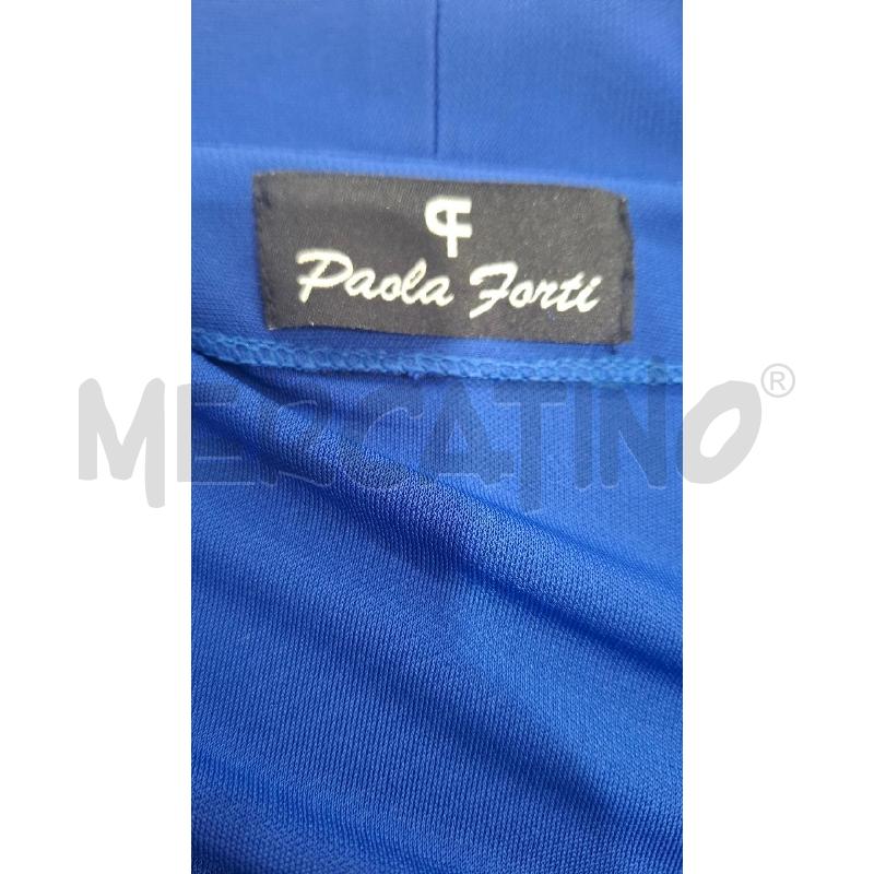 TWIN SET PAOLA FORTI BLU ELETTRICO MLAVORATO AVANTI | Mercatino dell'Usato Salerno fratte 3