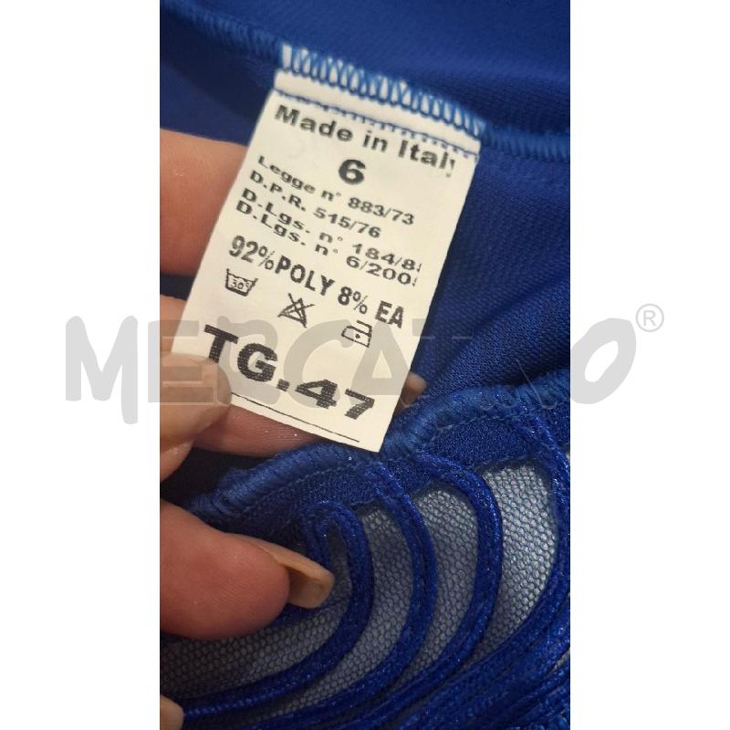 TWIN SET PAOLA FORTI BLU ELETTRICO MLAVORATO AVANTI | Mercatino dell'Usato Salerno fratte 4