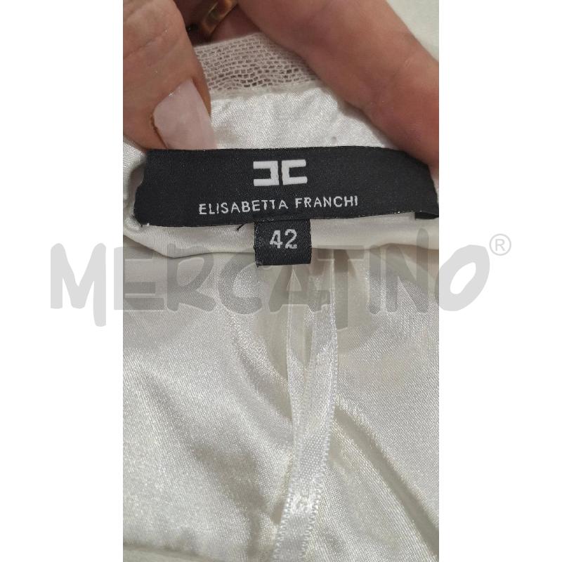T SHIRT/TOP DONNA ELISABETTA FRANCHI BIANCA | Mercatino dell'Usato Salerno fratte 3