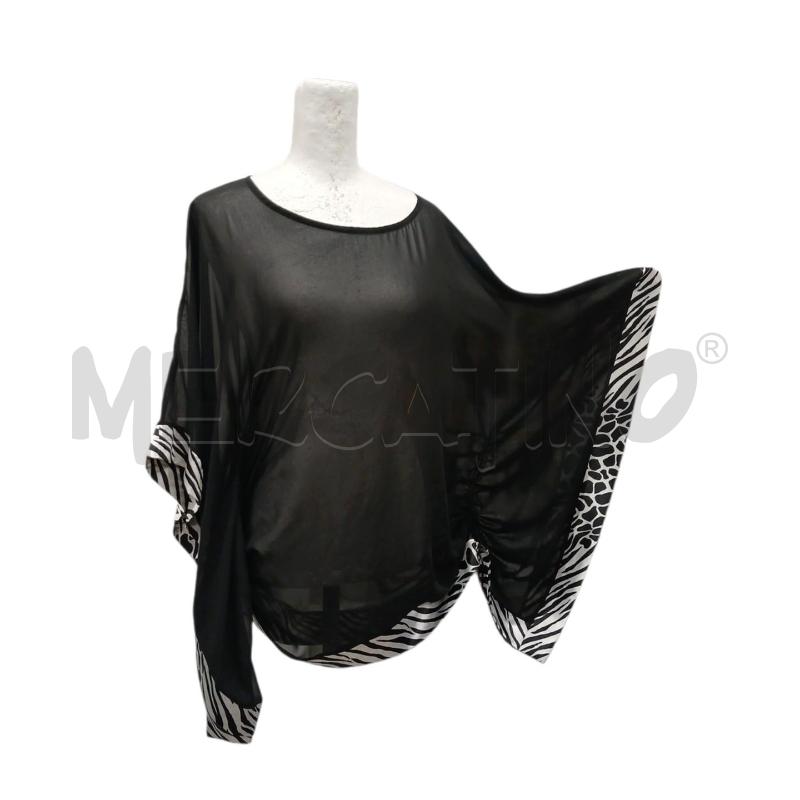 T SHIRT DONNA CANNELLA NERA RICH. ZEBRATI | Mercatino dell'Usato Salerno fratte 1