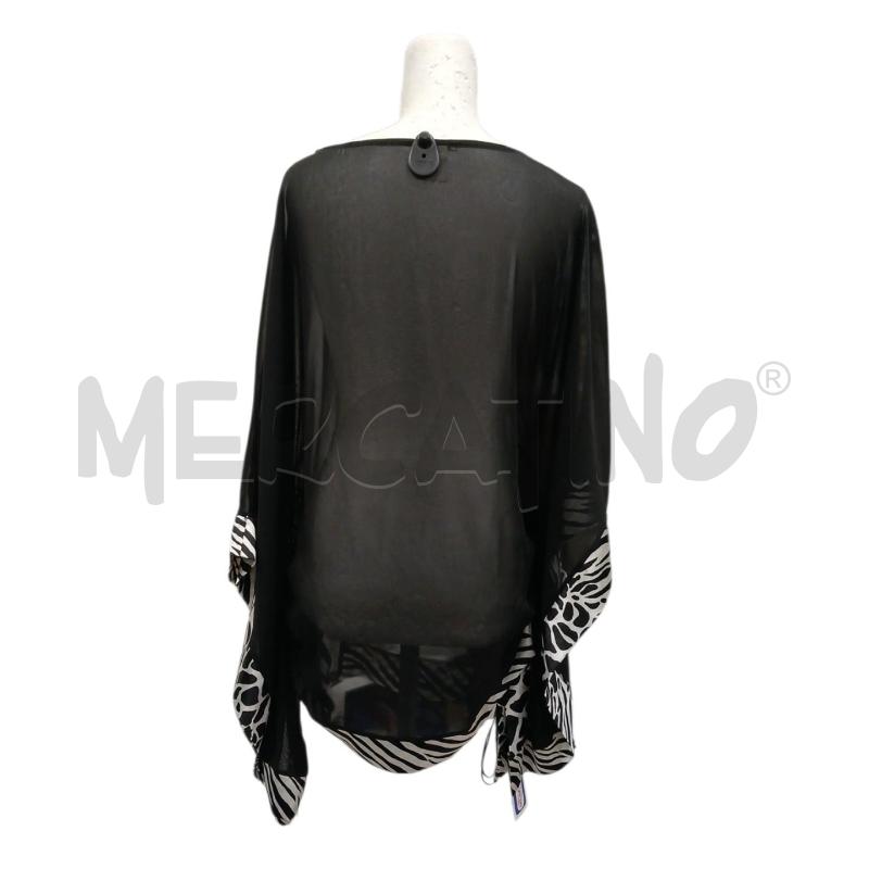 T SHIRT DONNA CANNELLA NERA RICH. ZEBRATI | Mercatino dell'Usato Salerno fratte 2
