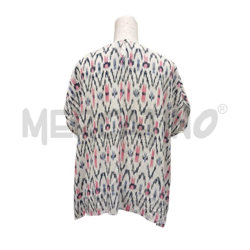 T SHIRT DONNA CONBIPEL BIANCA FANT. FUCSIA BLU | Mercatino dell'Usato Salerno fratte 2