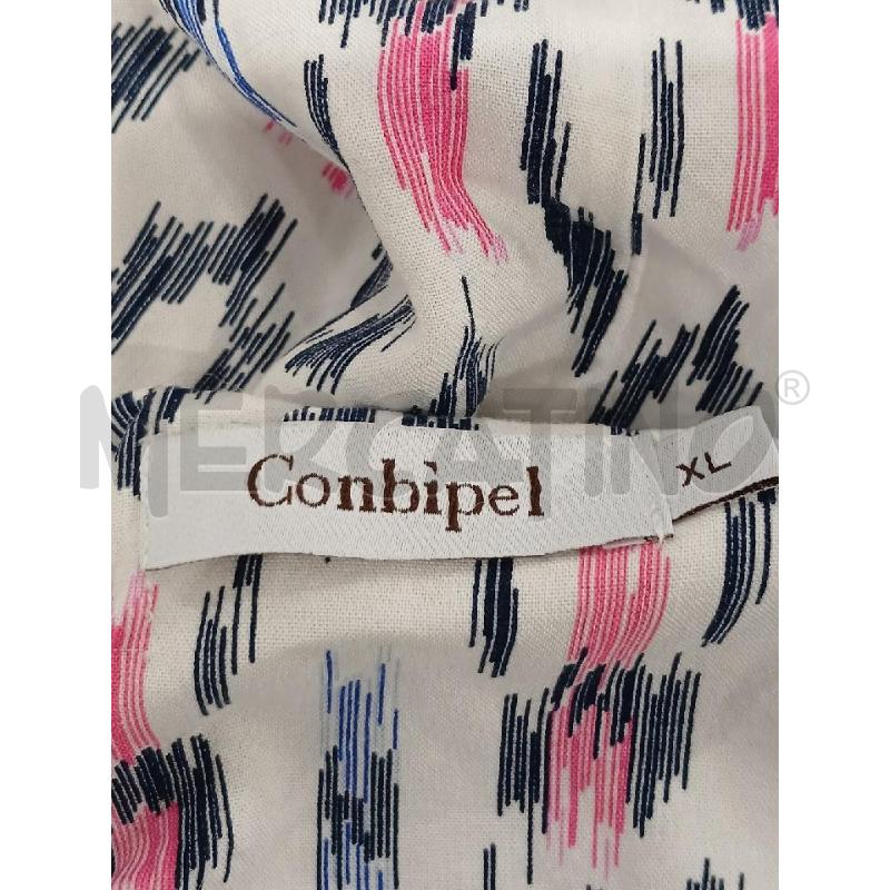 T SHIRT DONNA CONBIPEL BIANCA FANT. FUCSIA BLU | Mercatino dell'Usato Salerno fratte 3