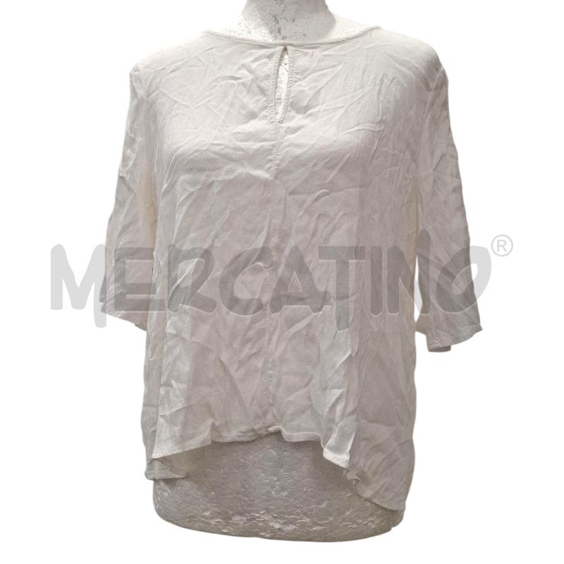 T SHIRT DONNA CRISTINA GAVIOLI BIANCA TG. 40 | Mercatino dell'Usato Salerno fratte 1