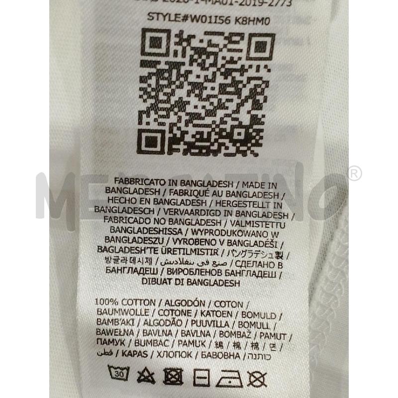 T SHIRT DONNA GUESS ECO BIANCA  | Mercatino dell'Usato Salerno fratte 5