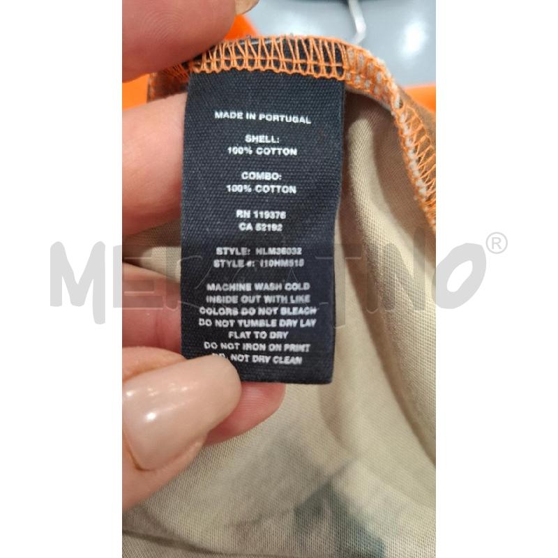 T SHIRT DONNA HELMUT LANG ARANCIO SFUM. NERO | Mercatino dell'Usato Salerno fratte 4