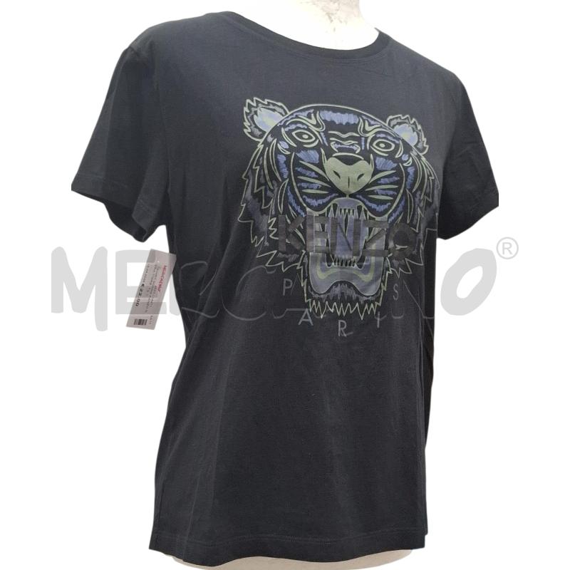 T SHIRT DONNA KENZO NERA TIGRE | Mercatino dell'Usato Salerno fratte 1