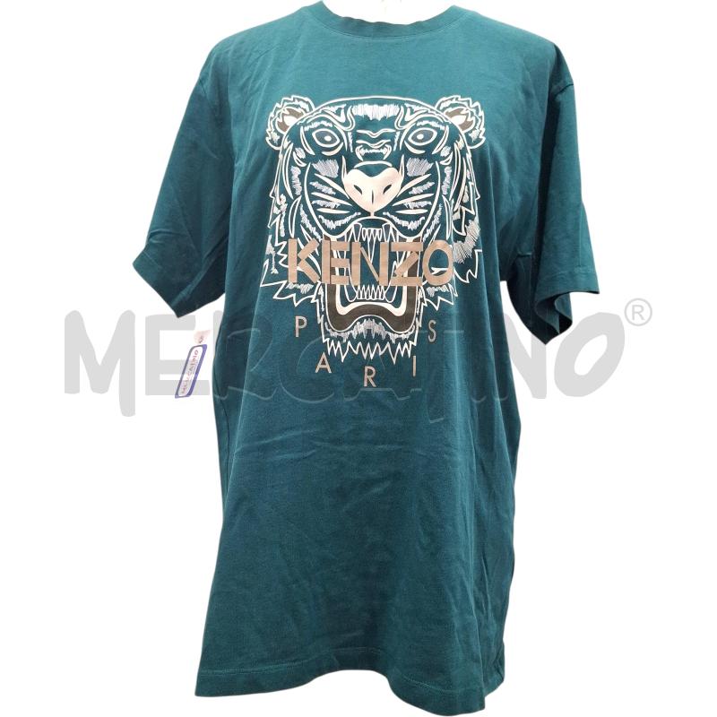 T SHIRT DONNA KENZO VERDE TIGRE | Mercatino dell'Usato Salerno fratte 1