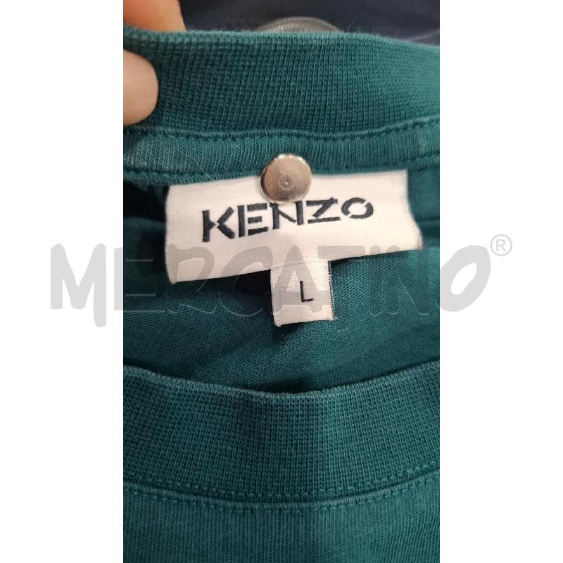 T SHIRT DONNA KENZO VERDE TIGRE | Mercatino dell'Usato Salerno fratte 3