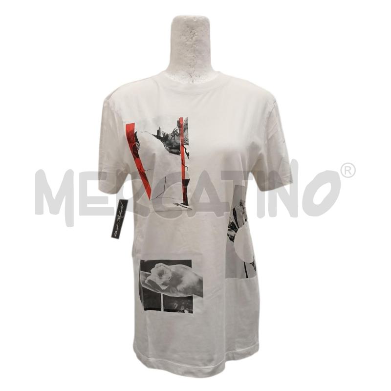 T SHIRT DONNA MCQ BIANCA DIS. | Mercatino dell'Usato Salerno fratte 1