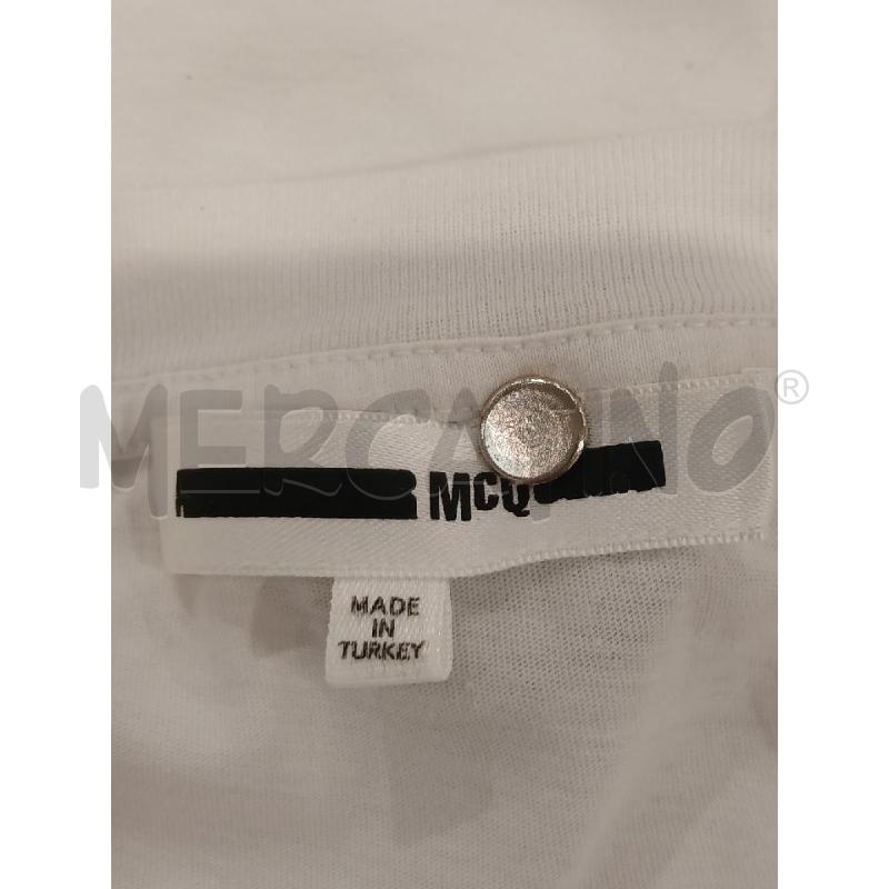 T SHIRT DONNA MCQ BIANCA DIS. | Mercatino dell'Usato Salerno fratte 3