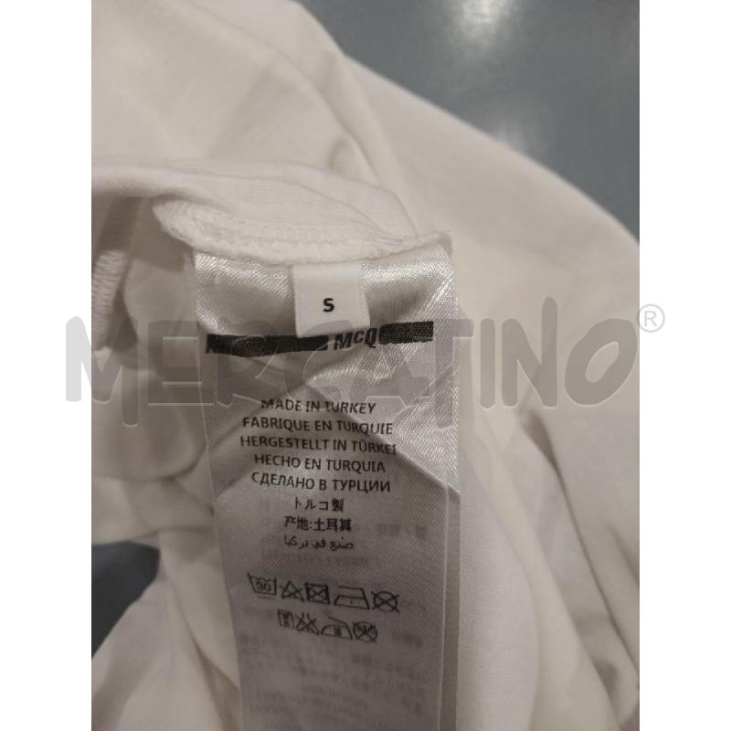 T SHIRT DONNA MCQ BIANCA DIS. | Mercatino dell'Usato Salerno fratte 4