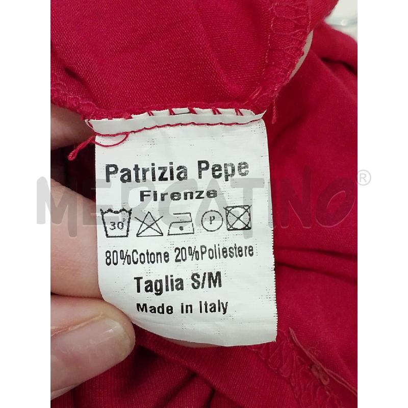 T SHIRT DONNA PATRIZIA PEPE ROSSA | Mercatino dell'Usato Salerno fratte 4