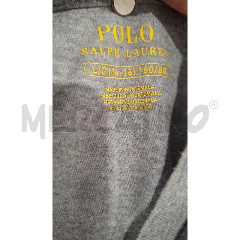 T SHIRT DONNA POLO RALPH LAUREN GRIGIA | Mercatino dell'Usato Salerno fratte 3