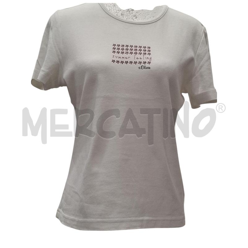 T SHIRT DONNA S. OLIVER BIANCA | Mercatino dell'Usato Salerno fratte 1