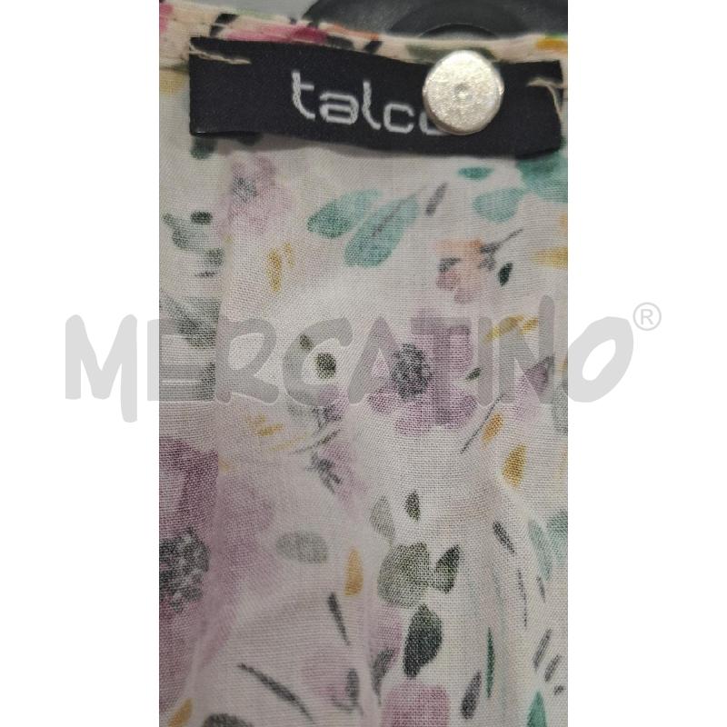 T SHIRT DONNA TALCO SCOLLO A V BEIGE FANT. FIORI | Mercatino dell'Usato Salerno fratte 3